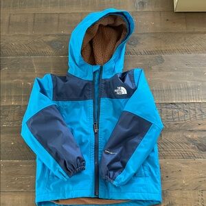 The North Face Teal and Navy Hooded Jacket